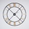 WALL CLOCK, IRON, ANTIQUE, GOLD-BLACK, 80x5x80cm 753-10048