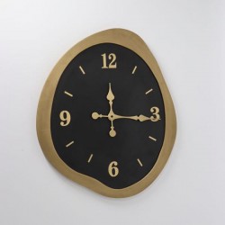 МЕТАЛЕН СТЕНЕН ЧАСОВНИК ЧЕРНО-ЗЛАТИСТ 50X60X2.5 СМ МЕТАЛЕН СТЕНЕН ЧАСОВНИК ЧЕРНО-ЗЛАТИСТ 50X60X2.5 СМ