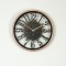 WALL CLOCK, PL, BLACK-GOLD, 30x30x4.5cm 753-12028