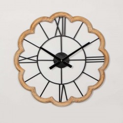 WALL CLOCK, WOODEN, NATURAL COLOR, 50x3x50cm 753-13011 WALL CLOCK, WOODEN, NATURAL COLOR, 50x3x50cm 753-13011
