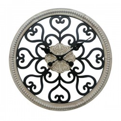 WALL CLOCK, WOODEN, BLACK & BROWN NATURAL, 60X4.5CM 753-13017 WALL CLOCK, WOODEN, BLACK & BROWN NATURAL, 60X4.5CM 753-13017