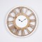 WALL CLOCK, MDF, ANTIQUE, WHITE- NATURAL,50x4.5x50cm 753-13021