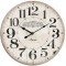 WALL CLOCK,  MDF,  WHITE-BLACK, 58cm 753-13043