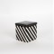 JAR, WITH TOP, CERAMIC, BLACK&WHITE,  10x10x10cm 754-10014