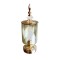 CONTAINER WITH CAP, GLASS, GOLD, 12x36cm 754-10018