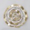 WALL DECOR, METALLIC, FLOWER, GOLD ,  66.7x64.8x7.0cm 755-10032