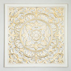 WALL DECOR, WHITE & GOLD FRAME, 80X2.5CM 755-10053