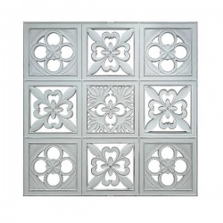 WALL DECOR, WHITE, CROSS DESIGN, 74X2CM 755-10054
