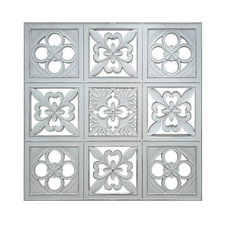 WALL DECOR, WHITE, CROSS DESIGN, 74X2CM 755-10054