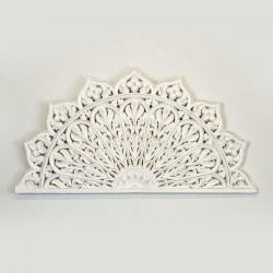 WOOD CARVING, WHITE, 79x40x2cm 755-10059