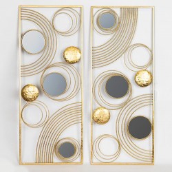 WALL DECOR, GOLD, SET 2PCS, 80x31.5x2.5cm 755-10070 WALL DECOR, GOLD, SET 2PCS, 80x31.5x2.5cm 755-10070