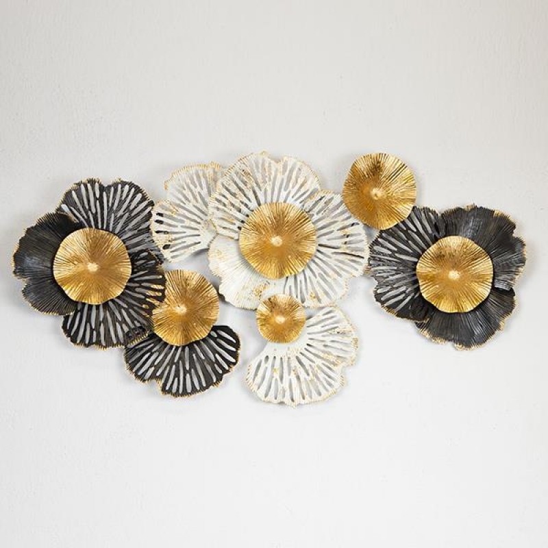 WALL DECOR, BLACK & GOLD, 101x48x6cm 755-10074