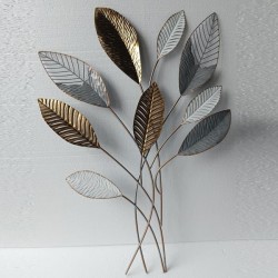 WALL DECOR, FLOWER, WHITE & GOLD, 63,5x3x90cm 755-10083 WALL DECOR, FLOWER, WHITE & GOLD, 63,5x3x90cm 755-10083