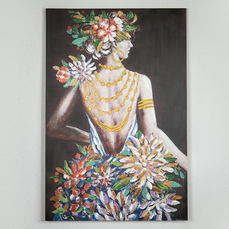 ПЛАТНО С ИЗОБРАЖЕНИЕ НА ЖЕНА С ЦВЕТЯ 80X120 СМ ПЛАТНО С ИЗОБРАЖЕНИЕ НА ЖЕНА С ЦВЕТЯ 80X120 СМ