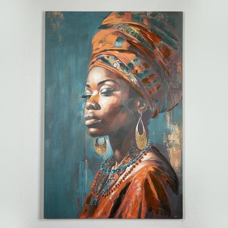CANVAS WALL ART, FEMALE, PORTRAIT, 80x120x3.5cm 755-12032