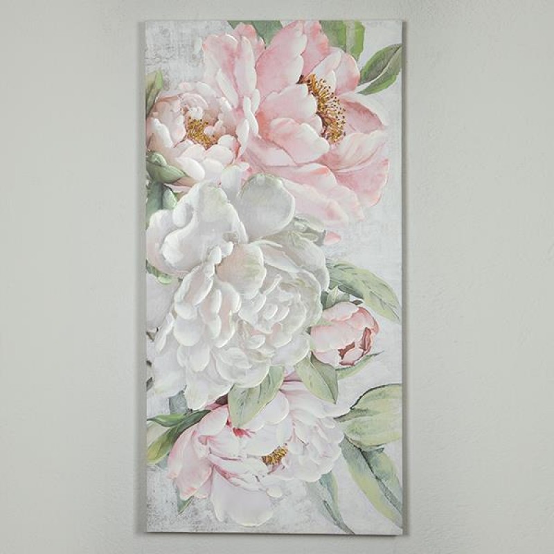 КАНВАС ПАНА С ЦВЕТЯ 80X120 СМ