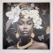 CANVAS WALL ART, FEMALE, WITH FLOWERS ON HEAD,WHITE- BLACK-GREY 100x100x3cm 755-12045