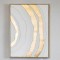 CANVAS WALL ART, WHITE & GOLD, 52x72x4.5cm 755-12065