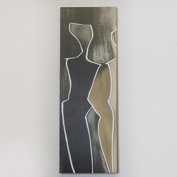 CANVAS PRINT, WOMEN FIGURES, BLACK-BEIGE, 30x90cm 755-12079 CANVAS PRINT, WOMEN FIGURES, BLACK-BEIGE, 30x90cm 755-12079