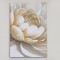 CANVAS PRINT, FLOWER, GOLD-WHITE-BEIGE, 40x60cm 755-12088
