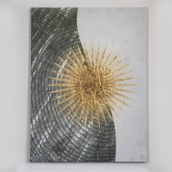 CANVAS PRINT, ABSTRACT ART SUN, CREAM-DARK BLUE-GOLD, 60x80cm 755-12095 CANVAS PRINT, ABSTRACT ART SUN, CREAM-DARK BLUE-GOLD, 60x80cm 755-12095