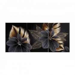CANVAS PAINTING, 3PCS, FLOWER-LEAVE, 150x2,5x70cm 755-12098 CANVAS PAINTING, 3PCS, FLOWER-LEAVE, 150x2,5x70cm 755-12098