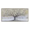 CANVAS  PAINTING, TREE, GREY & GOLD, 120x60x3.5cm 755-12135