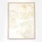 FRAMED WALL ART,  WITH  PLASTER, CYCLES, GOLD-CREAM, 60x80x3,8cm 755-12168