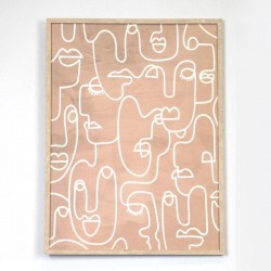 FRAMED CANVAS, WITH STYROFOAM, BROWN- WHITE, 45x60x2,2CM 755-12175 FRAMED CANVAS, WITH STYROFOAM, BROWN- WHITE, 45x60x2,2CM 755-12175