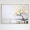 FRAMED CANVAS, HANDPAINTED, TREE, GOLD-GRE-BLACK,60x80x3cm 755-12179