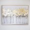 FRAMED CANVAS, HANDPAINTED, FOREST, GOLD-GRE-BLACK,60x80x3cm 755-12180