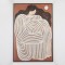 FRAMED CANVAS,WOMANS FIGURE, BEIGE-BROWN-ECRU, 82.6x122.6cm 755-12189