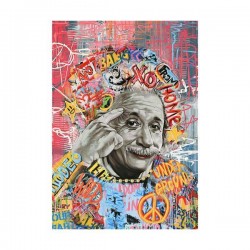 CANVAS, ALBERT EINSTEIN, MULOTICOLOR, 70x100x2.5cm 755-12194 CANVAS, ALBERT EINSTEIN, MULOTICOLOR, 70x100x2.5cm 755-12194