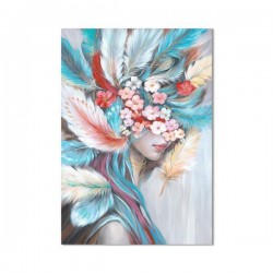 CANVAS PAINTING, WOMAN WITH WINGS, MULTICOLOR, 80x120x3cm 755-12216 CANVAS PAINTING, WOMAN WITH WINGS, MULTICOLOR, 80x120x3cm 755-12216