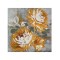 CANVAS PICTURE, FLOWER, WHITE & GREY & ORANGE, 100x100x3.5cm 755-12224