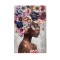 CANVAS PICTURE, WOMAN WITH FLOWERS, MULTICOLOR, 80x120x3cm 755-12239