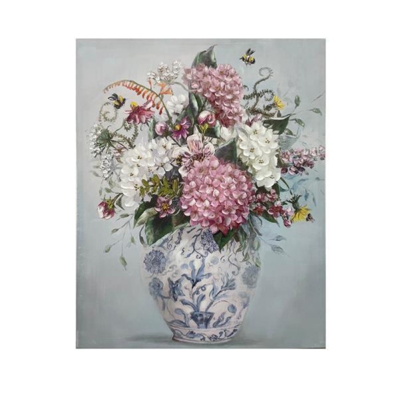 КАНВАС КАРТИНА С ВАЗА И ЦВЕТЯ МУЛТИЦВЕТНА 80X100X3CM КАНВАС КАРТИНА С ВАЗА И ЦВЕТЯ МУЛТИЦВЕТНА 80X100X3CM