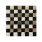 CANVAS PICTURE, SQUARES, BLACK-GOLD-WHITE, 80x80x3.5cm 755-12251