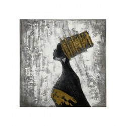 КАНВАС КАРТИНА ЖЕНА, БЯЛО-ЧЕРНО-СРЕБЪРНО, 100X100X3CM КАНВАС КАРТИНА ЖЕНА, БЯЛО-ЧЕРНО-СРЕБЪРНО, 100X100X3CM