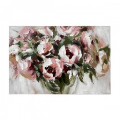 CANVAS PICTURE, FLOWERS, PINK-GREEN-WHITE, 80x120x3cm 755-12263