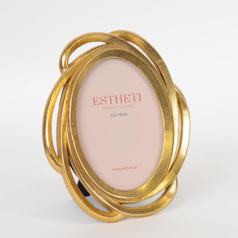 TABLE PHOTO  FRAME(13x18cm), POLYRESIN,  GOLD, 13x18cm 756-12027