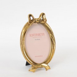 TABLE PHOTO  FRAME(13x18cm), POLYRESIN,  GOLD-BLACK, 15.3.2x24.3cm 756-12037