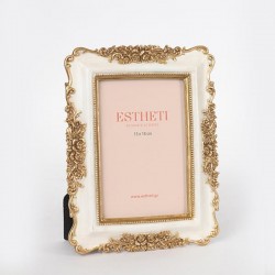 TABLE PHOTO FRAME(13X18), POLYRESIN, GOLD-CHAMPAGNE, 19x2x23.5cm 756-12053 TABLE PHOTO FRAME(13X18), POLYRESIN, GOLD-CHAMPAGNE, 19x2x23.5cm 756-12053
