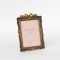 TABLE PHOTO FRAME(10Χ15),  POLYRESIN,  GREEN-GOLD, 14Χ2Χ21cm 756-12067