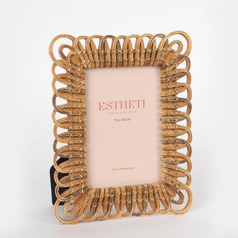 TABLE PHOTO FRAME(13X18), POLYRESIN, YELLOW-BROWN,  19.5x2x24.5cm 756-12085