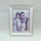 TABLE PHOTO FRAME, PLASTIC, WHITE-GOLD, 15x20cm 756-12108