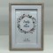 TABLE PHOTO FRAME, PLASTIC, WHITE-LIGHT BROWN, 13x18cm 756-12122