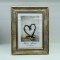 TABLE PHOTO FRAME, PLASTIC, ANTIQUE SILVER, 13x18cm 756-12128