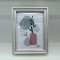 TABLE PHOTO FRAME, PLASTIC, WHITE-GOLD, 15x20cm 756-12138