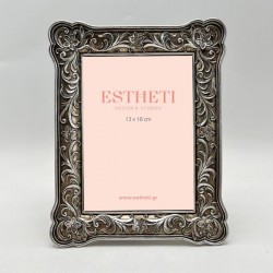 TABLE PHOTO FRAME (13x18), POLYRESIN, SILVER, 19x2x24cm 756-12170 TABLE PHOTO FRAME (13x18), POLYRESIN, SILVER, 19x2x24cm 756-12170